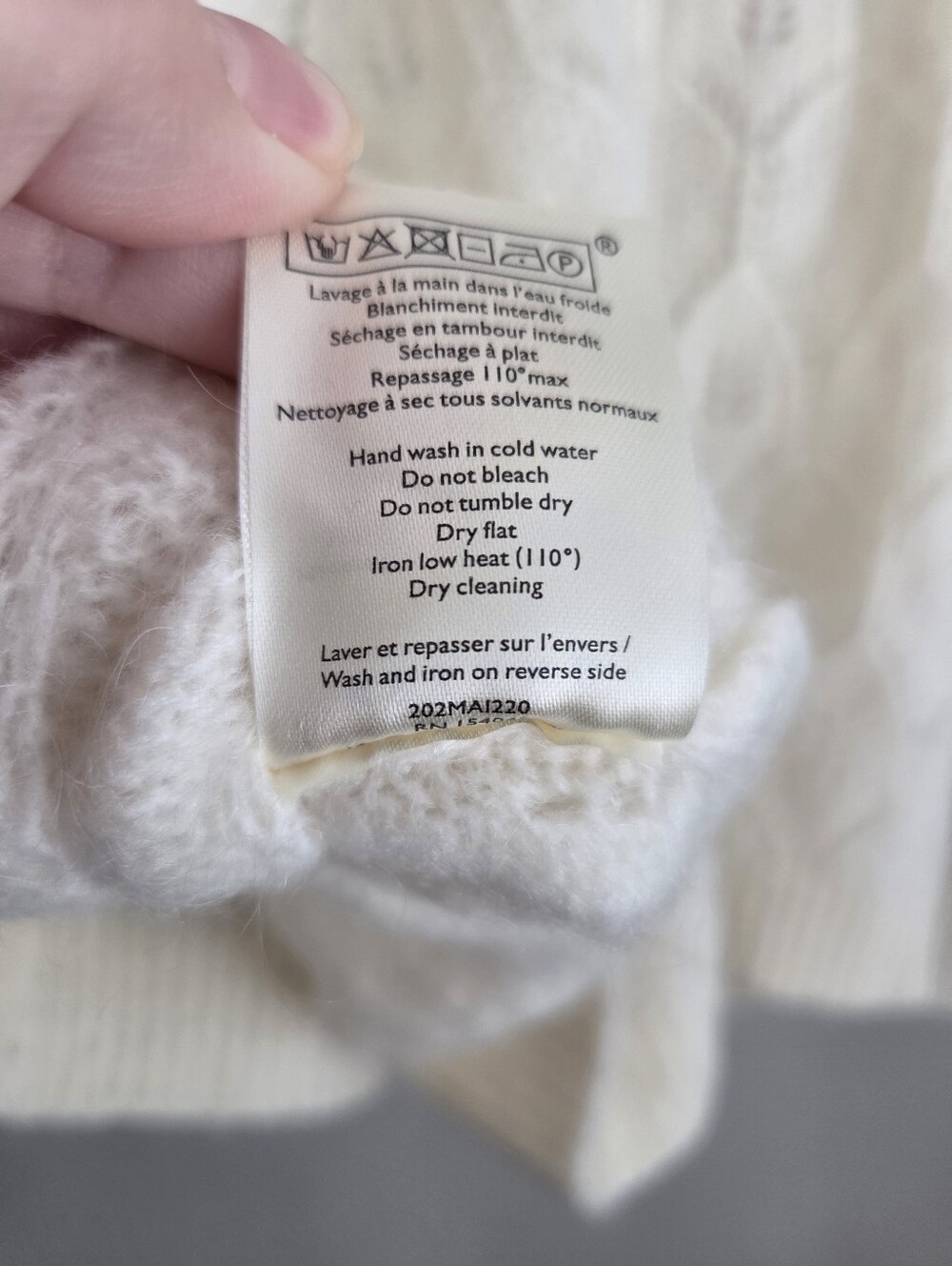 Sezane Phoebe Jumper in Ecru size M NWT - Picture 9 of 9